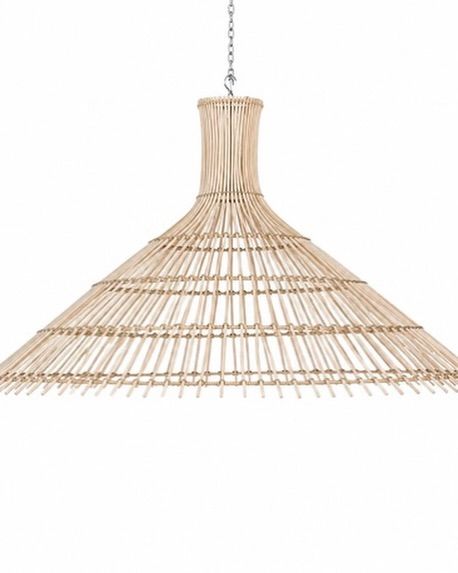 Rattan Cone Pendant Light