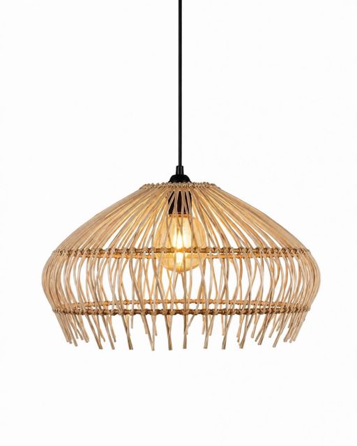 Rattan Dome Pendant Light