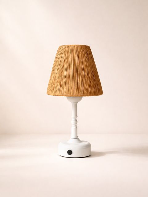 Raffia Shade Table Lamp