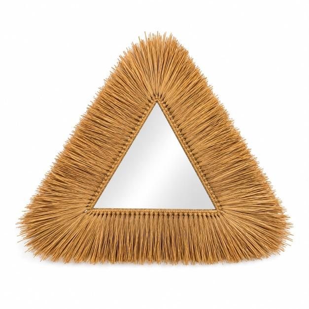 Bohemian Fringe Wall Mirror, Triangle