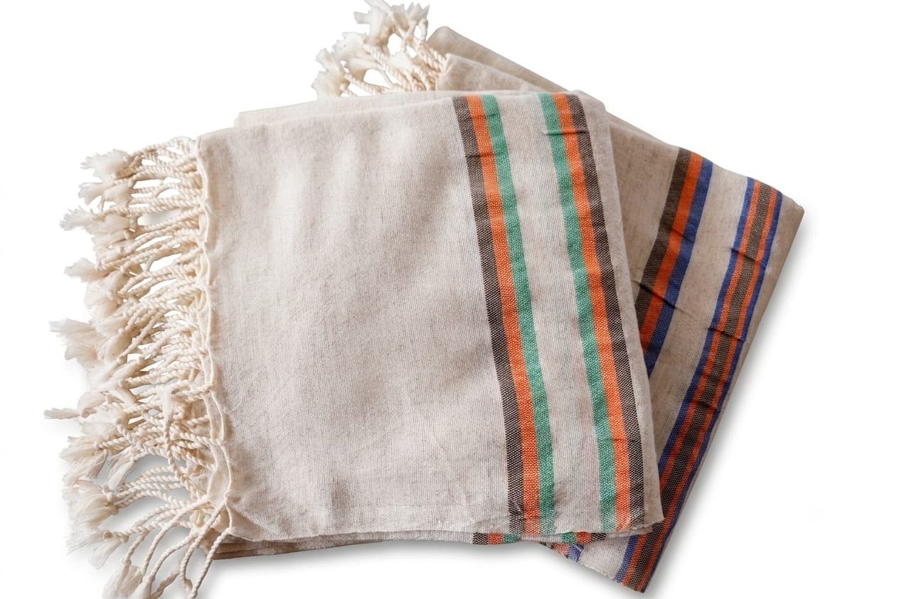Karina Handwoven Cotton-Linen Peshtemal 90x170 cm